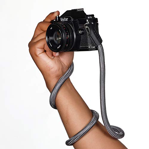 Image of Xaperture Rope Camera Neck Straps for DSLR /SLR and mirrorless Cameras (100cm, Grey)