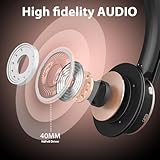 Earbay Bluetooth Headset, Wireless Headphones with Microphone Noise Cancelling, On Ear Headphones with Mic Mute, Handsfree PC Headsets for Zoom/Ms Teams/Skype 26H Playtime|Dual Connect|Laptop - Image 7