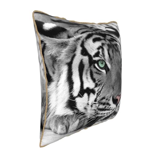 Housse de coussin en velours imprimé léopard tigré pour décoration de chambre douce - 3