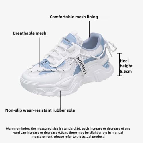 Women's Breathable Mesh Sneakers Platform Sole Lightweight Walking Shoes Decorative Bow for Casual Outfit Street Wear2