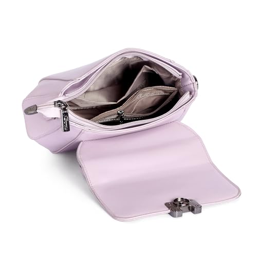 Image of EXOTIC Premium H-Lock Sling & Hand Bag for Women | PU Leather Crossbody with Magnetic Lock, Adjustable Strap & Top Handle | Ideal for Office, Travel & Daily Use