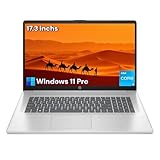 HP 17.3 Laptop for Business & Student - Windows 11 Pro • 17.3' HD+ Display • Intel 8-Core i3-N305(Beat i5-1135G7) • 32GB RAM + 1TB SSD • Wi-Fi 6 • Copilot +PC • Full-Size Keyboard