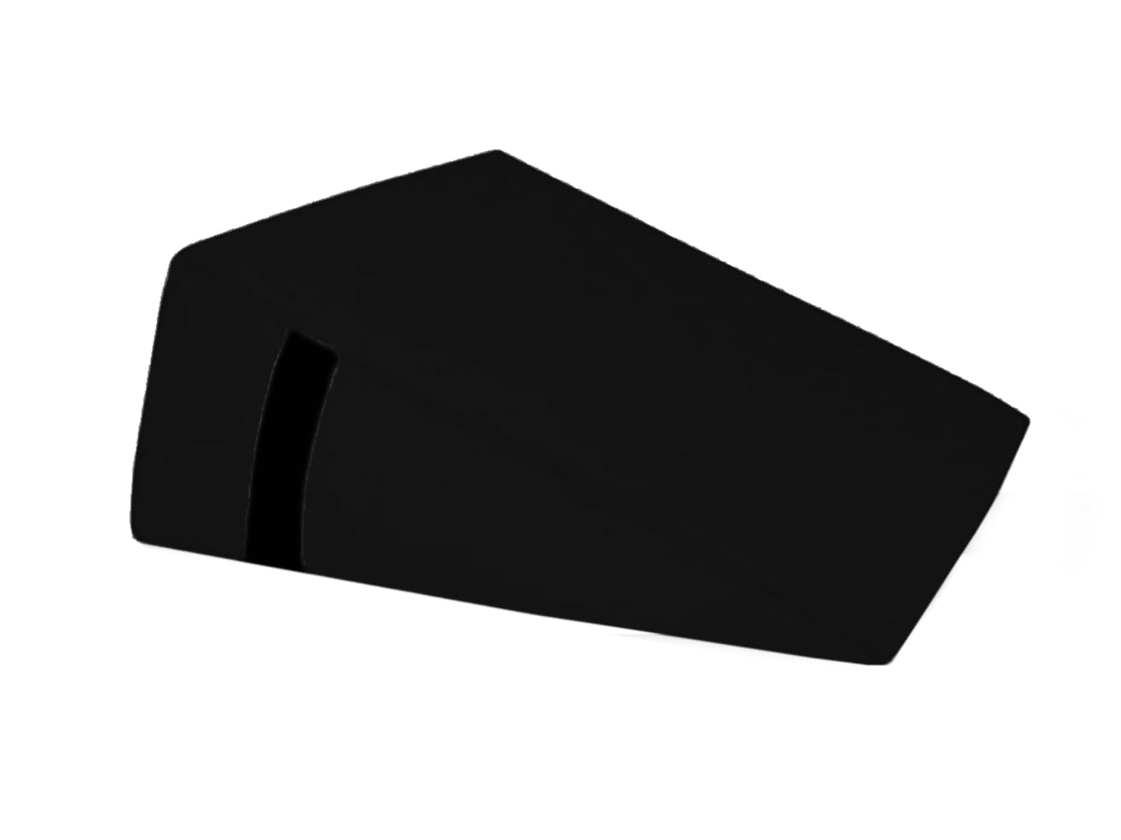 QUIRUMED Cojín Triangular, Medidas 28 x 30 x 13 cm, Color Negro, Ergonómico, Polipiel, Relleno Flexible, Cojín Masaje, Fisioterapia, Apoyo para la Espalda