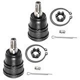 Detroit Axle - Both (2) Brand New Driver & Passenger Side Front Lower Ball Joint for 2001-2005 Acura EL - [2001-2005 Honda Civic] - 10 Year Warranty