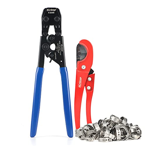 iCrimp PEX Clamp Tool Kit with Stainless Steel Clamps