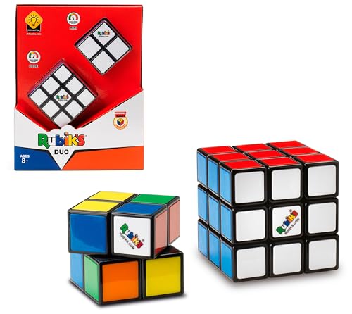 Rubiks   Pack Duo Cubo Rubik   Juego de Rompecabezas 3x3 y versión Mini 2x2   Cubo Mágico para Desafiar la Mente   Juguetes Niños 8 Años +