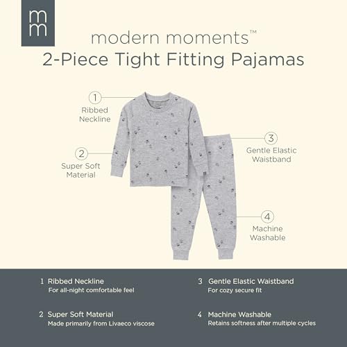 Image of Modern Moments by Gerber Baby Hacci Snug Fit 2 Piece Pajama Set