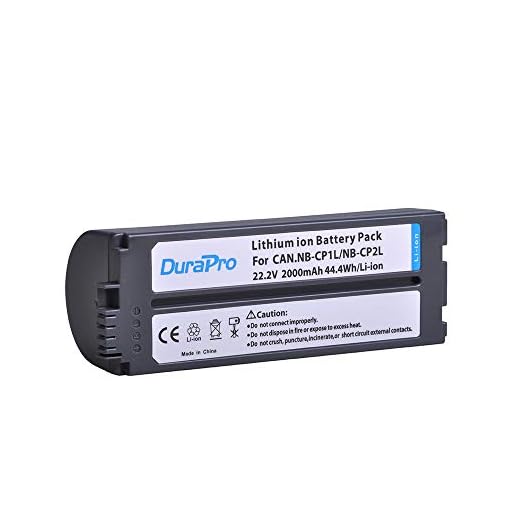 DuraPro 2000mAh NB-CP2L NB CP2L Battery Akku für Canon NB-CP1L CP2L Canon Fotodrucker SELPHY CP800, CP900, CP910, CP1200, CP100, CP1300