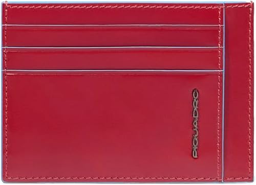 Miniatura 4 de Piquadro - Funda para tarjetas de crédito cuadrada 43 in color azul Negro Nero PP2762B2RN