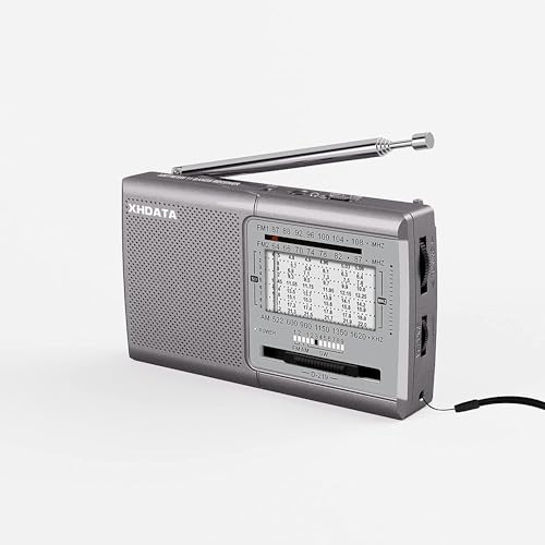 Image of XHDATA D219 AM /FM /SW 12 Bands Radio Pocket Shortwave Receiver for Home or Travel Silver