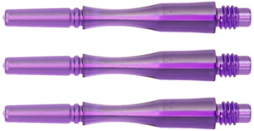 コスモダーツ フィットシャフト ギア シャフト ハイブリッドロック クリアパープル3