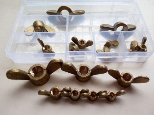 18pcs M4 M5 M6 M8 M10 Brass Butterfly Hand Twist Nuts Ingots Shape Handle Nut Top Sale