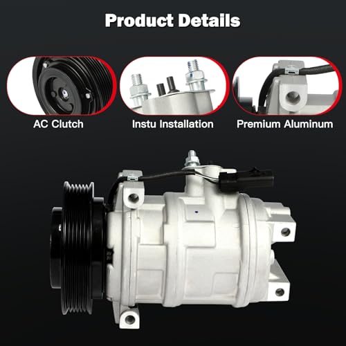 Image of CCIYU AC Compressor w /Clutch for Chrysler Pacifica 3.5L 2004-2006