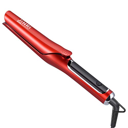2019 Updated Version Flat Iron, 2 in 1 Titanium Hair Straightener and Curling Iron with LCD Display,Dual Voltage,Adjustable Temperature(300℉-420℉) for All Hair Style