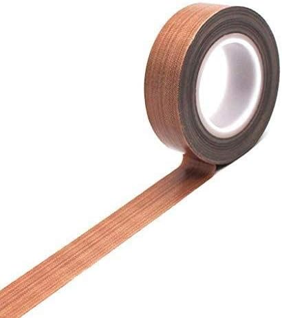 Office Products Teflon Tape Brown High Temp Tape Sealing Machine Heat-Resistant High Temperature Tape Teflon Fire Insulation Electric High Temperature Anti-Scalding Tape,