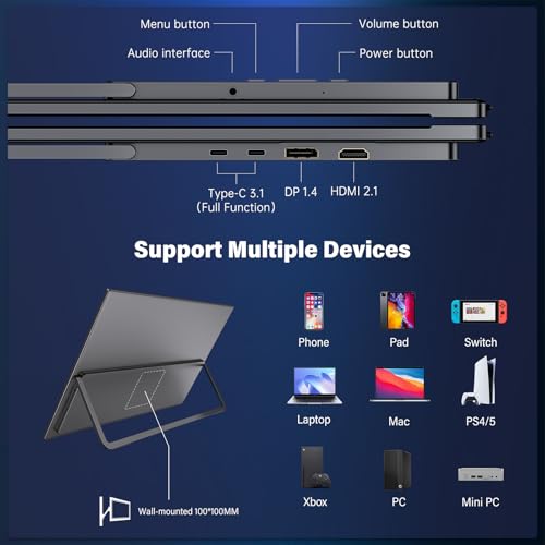 Image of InnoView 27 Inch Monitor Dual Mode 4K UHD 120Hz /FHD 288Hz Larger Monitor, USB-C HDMI Computer Display HDR IPS Gaming Monitor, Kickstand, Speakers, for PC, MAC, Phone, PS4, Xbox, Switch