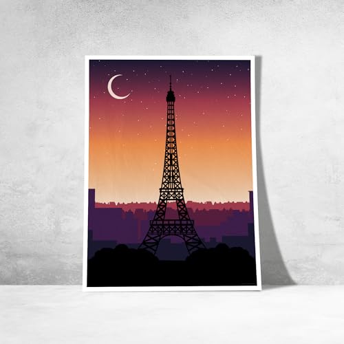 Affiche Murale Tour Eiffel pour Habiller un Mur Vide avec cette Décoration 60 x 80 cm