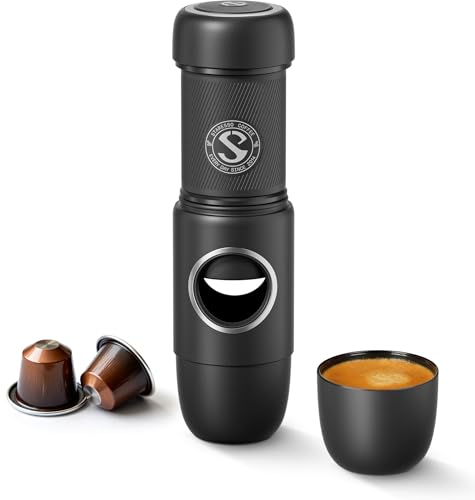 Image of STARESSO 2026 Travel NS Portable Espresso Machine, Manual Coffee Maker Compatible Original NS Capsules, Small Handheld for Home Travel Camping Office, Non-Electric