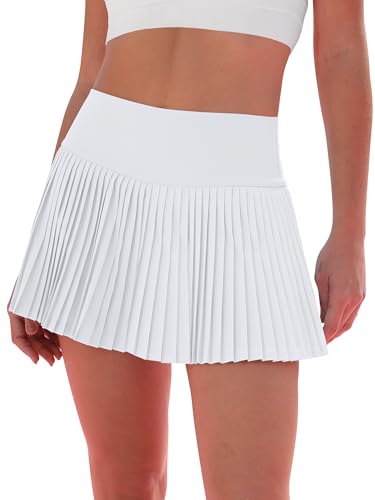 Eayouko Pleated Tennis Skirt for Women with Shorts Women's Skirts High Waisted Golf Skirts Workout...