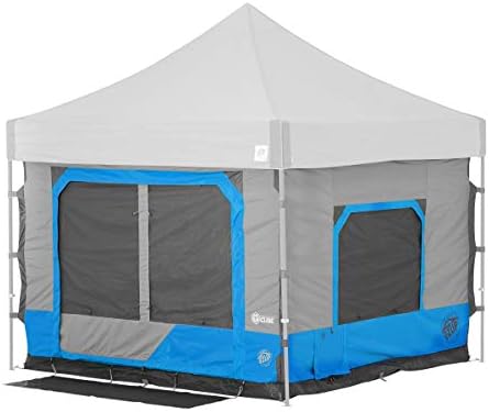E-Z UP Camping Cube 6.4, Converts 10' Straight Leg Canopy into Camping Tent (Canopy/SHELTER NOT Included), Splash