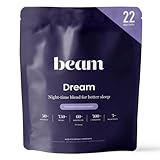 Beam Dream Sleep Powder, L-Theanine, Apigenin, Reishi and Magnesium, Third Party Tested Natural Sleep Aid & Sleep Supplement, Health and Wellness Gift, Natural Sleep Support, Non-GMO, 22 Servings