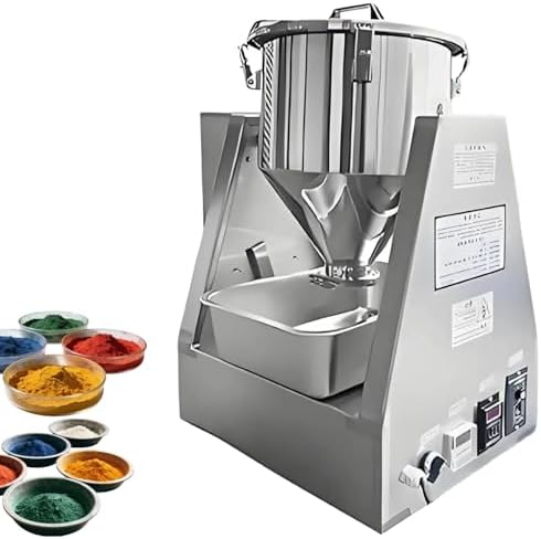 Industrial Dry Powder Mixer, Electric Stainless Steel Blender with 360° Rotation, Timer & Variable Speed Control for Lab & Commercial Use, Efficient Mixing Machine