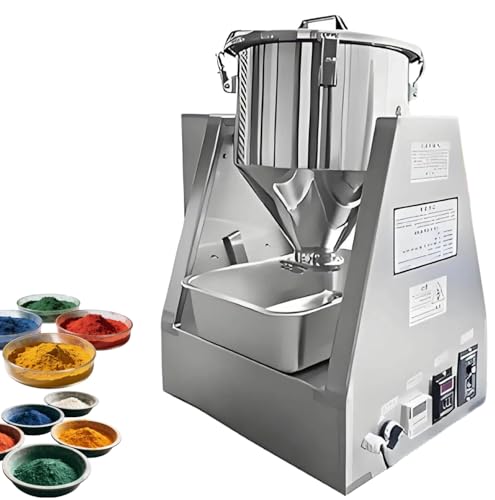 Industrial Dry Powder Mixer, Electric Stainless Steel Blender with 360° Rotation, Timer & Variable Speed Control for Lab & Commercial Use, Efficient Mixing Machine