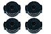4PCS Plastic Cymbal Nuts,8 mm Cymbal Mate quick release cymbal topper for Percussion Replacement Parts Accessories (Black)