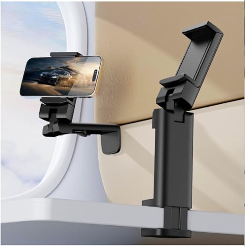Image of Universal Airplane Phone Holder, in Flight Travel Essentials Phone Holder Mount, 1 Pack