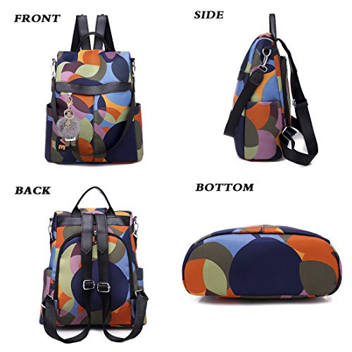 Cofihome Haoot Fashion Backpack For Women Waterproof Rucksack Daypack Anti-Theft Shoulder Bag Handbag Casual Travel Bag Hiking Backpack Purse With Pom Pom Keychain #TOP2