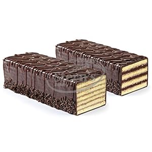 Seven Layer Cake | Petit Four Cakes | Dobosh Torte | Scrumptious 7 Layer Cakes | Kosher | Dairy & Nut Free | 16 oz Per Cake – Stern’s Bakery [ 2 Pack ]