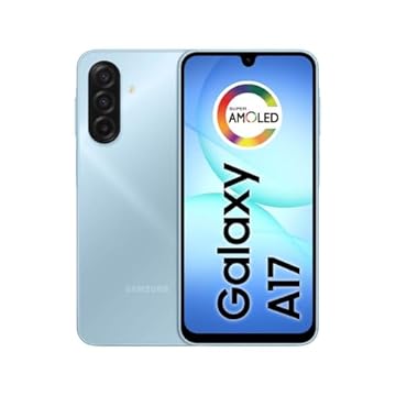 Samsung Celular Galaxy A17 com IA, 256GB, 8GB RAM, Câm de 50MP, Tela de 6.7", NFC, IP54 (Azul)