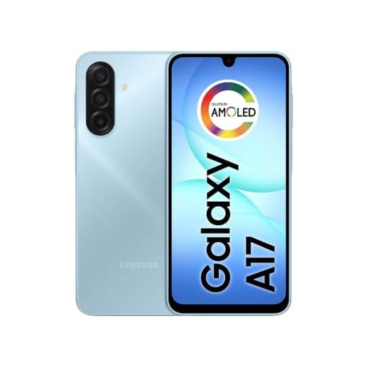 Samsung Celular Galaxy A17 com IA, 128GB, 4GB RAM, Câm de 50MP, Tela de 6.7", NFC, IP54 (Azul)