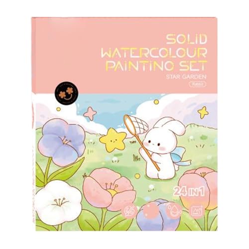 Libro de pintura de acuarela con pigmentos solubles que no ensucian la ropa