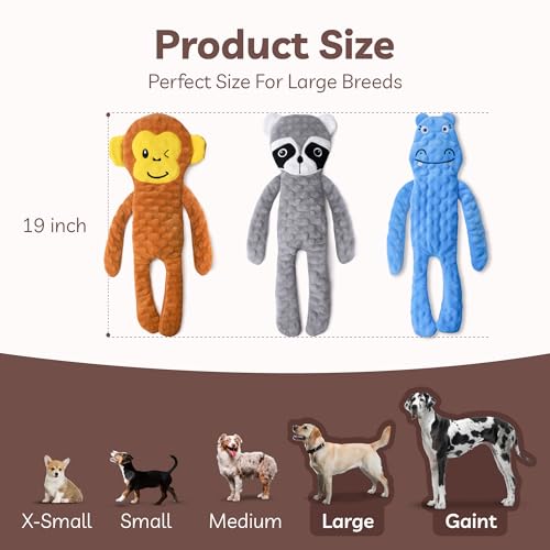 Juguete mordible para perros 6 piezas sin relleno miniatura 3