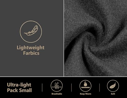 Little Donkey Andy Men's Insulated Hiking Jacket, Hooded Thermal Running Hybrid Jacket4