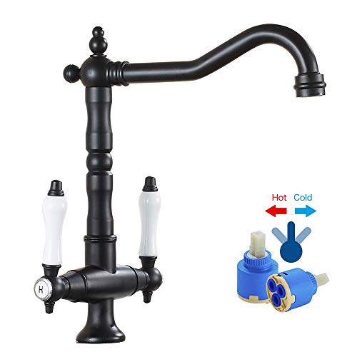 Robinet cuisine laiton bronze résistant aux taches eau