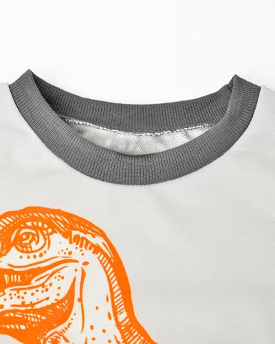 Toddler Boys' Long Sleeve Shirts Dinosaur Crewneck Pullover Cartoon Graphic Soft Warm Winter Top2