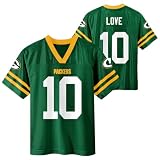 Jordan Love Green Bay Packers #10 NFL Infant Toddler 12M-4T Green Jersey - Toddler 4T