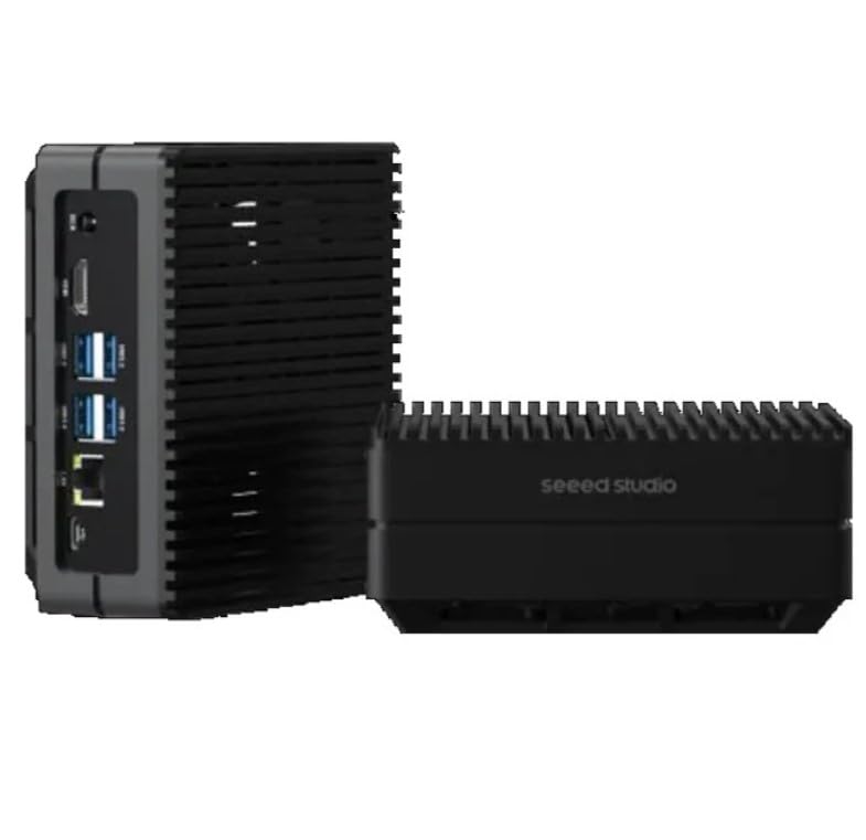 Image of Seeed Studio reComputer J4012-Edge AI Device with Jetson Orin NX 16GB Module, 4xUSB 3.2, M.2 Key E & Key M Slot, Aluminum case, Pre-Installed Jetpack System with NVIDIA Jetpack on 128GB NVMe SSD