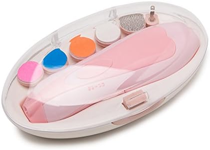 Miniatura 7 de funciona con pilas bebé Lima de uñas herramientas, Eléctrico Seguro Nail Clipper Trimmer Set para recién nacido bebé los dedos de los pies y las