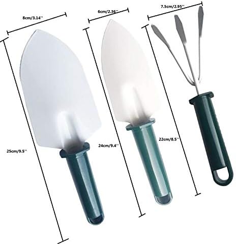 Miniatura 2 de Juego de guantes de jardín antideslizantes para jardín, pala, pala, cultivador, herramientas de metal antideslizantes para mujeres y niños