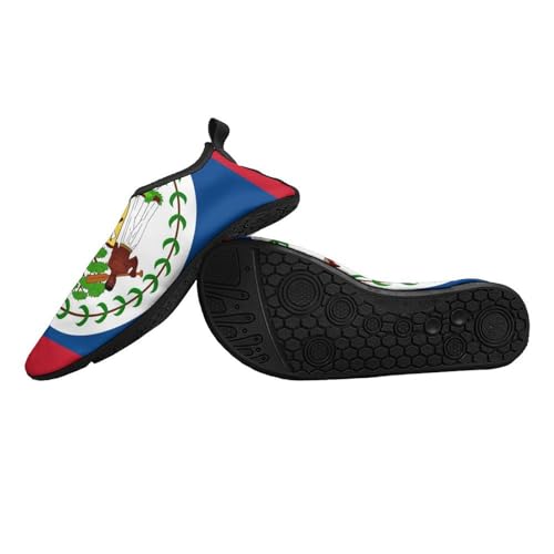 Belize Flag Water Shoes for Women Men Quick-Dry Aqua Socks Swim Beach Barefoot Yoga Surf Pool Camping2