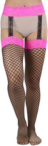 Image of ToBeInStyle Women's Attached Garter Belt Suspender Nylon Stocking Pantyhose