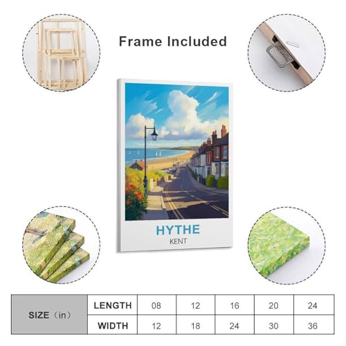 Poster Hythe Kent pour une decoration interieure moderne et voyageuse