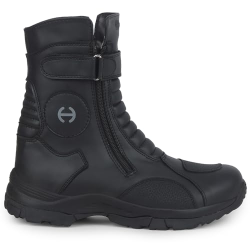 Image of Liberty Healers Black & Dark Grey Boots for Men - Memory Foam Casual Wear