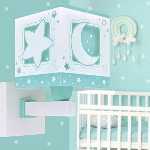 Aplique de pared Dalber Moonlight verde de 15W para iluminar el dormitorio infantil 2