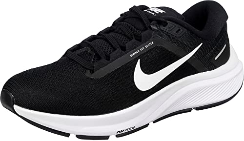 Nike Damen Air Zoom Structure 24 Sneaker, Schwarz-Weiss, 38 EU