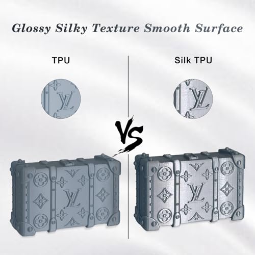 Image of YOUSU Silk TPU Filament 1.75mm,3D Printer Filament TPU95A Flexible Soft Rubber, 1kg Spool (2.2 lbs), Dimensional Accuracy + /- 0.02 mm,Silk TPU Silver