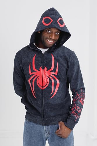 Image of Marvel Spider-Man Matching Family Cosplay Fleece Zip-Up Hoodie